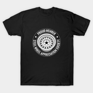 Steel Wheel (White) T-Shirt